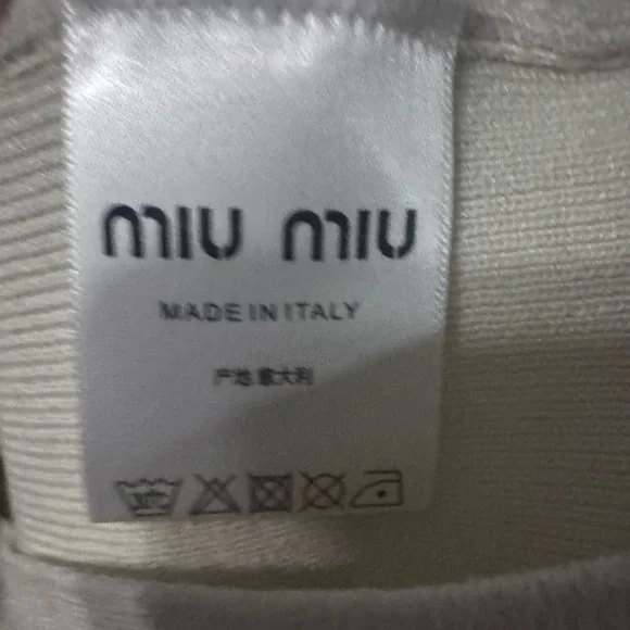 Miu Miu Cream Tank Top - Picture 4 of 6